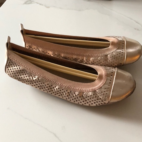 gold foldable flats